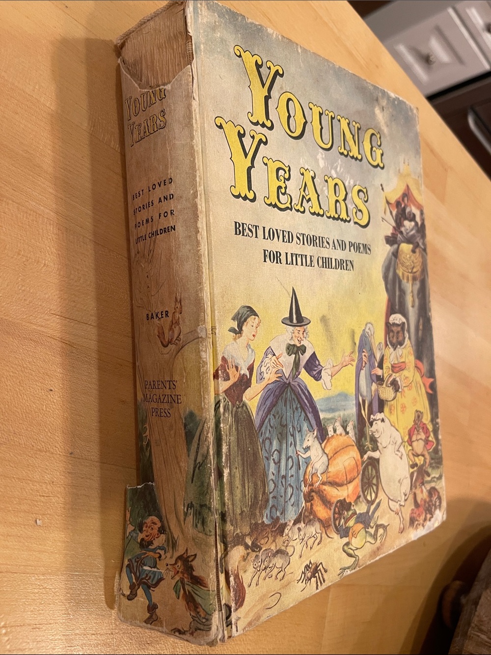 Young Years Vintage Children's Storybook - Yellow Illustrated Cover